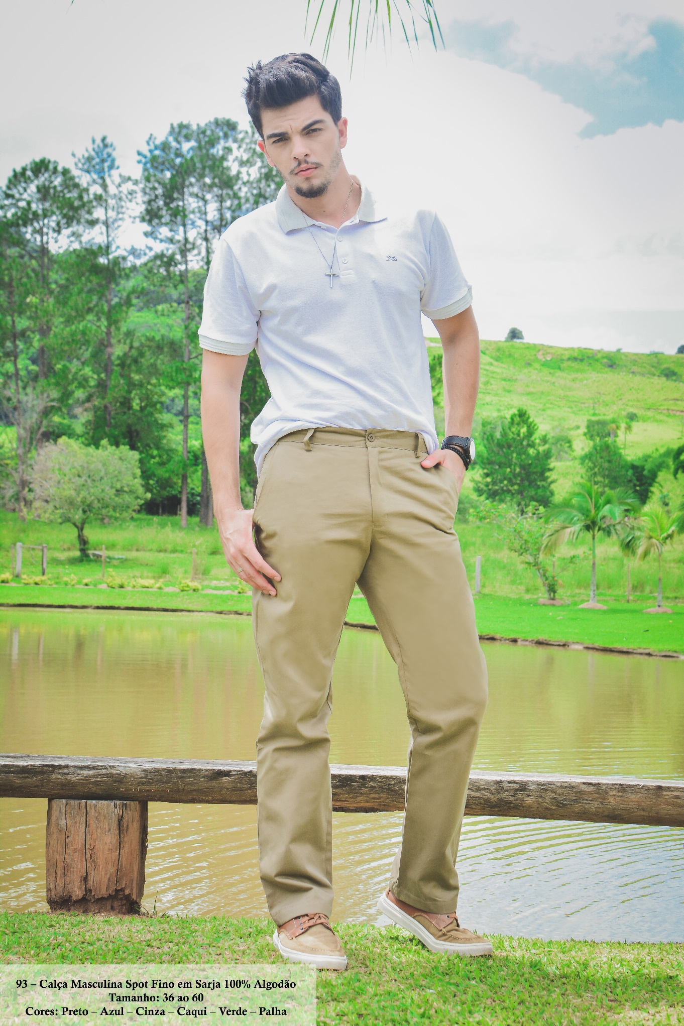 Calça Masculina Tradicional Sport fino REF 93